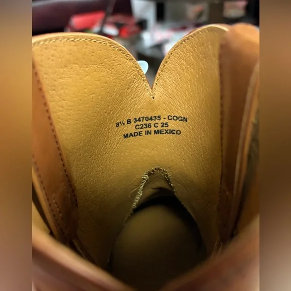 Frye Cognac Leather Billy Short Boot Size 8.5 - Picture 9 of 12